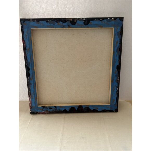 Original Acrylic Art Pour Painting, Hand-poured on Canvas 12x12 Gloss Finish - Picture 5 of 5
